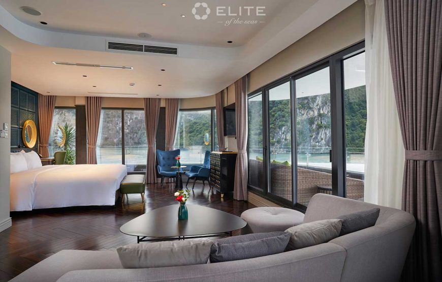 Elite President Suite – private large terrace & ocean view bathtub